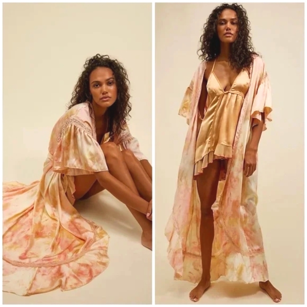 NEW Free People Intimately Moonbeams Robe Kaftan
